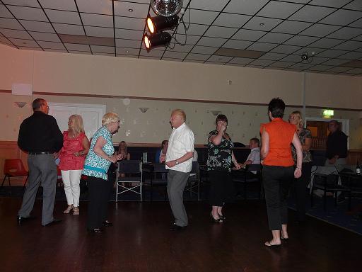 A few of the audience up dancing